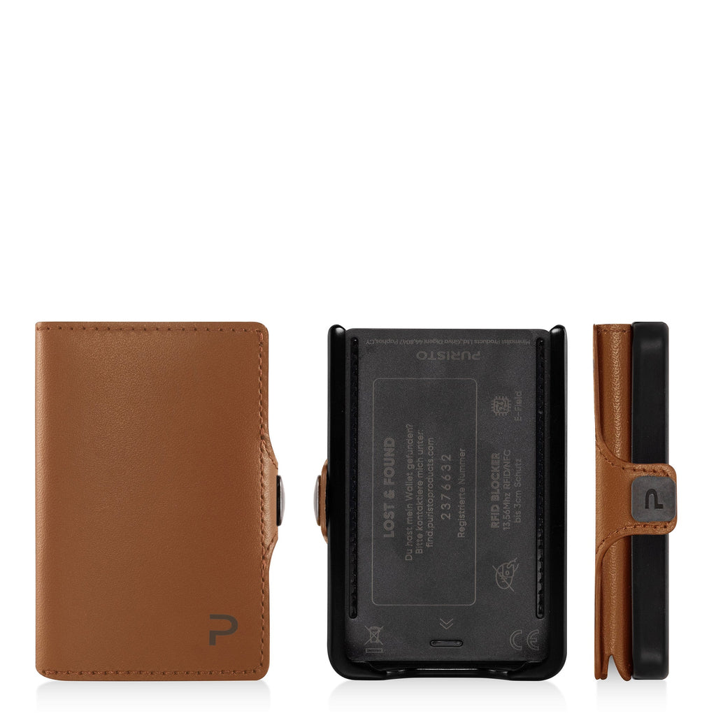 KLIK Mini with Coin Purse Mirum Cognac