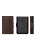 KLIK Mini with Coin Pocket Brown Leather