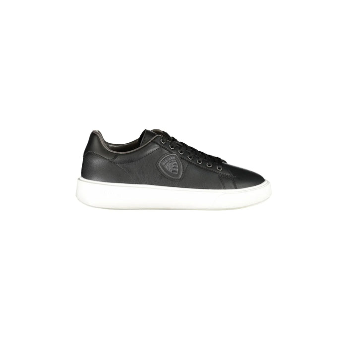 BLAUER Scarpe Sportive Uomo Nere con Applicazione Logo
