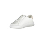 CALVIN KLEIN Scarpe Sneakers Donna Bianche con Dettagli a Contrasto
