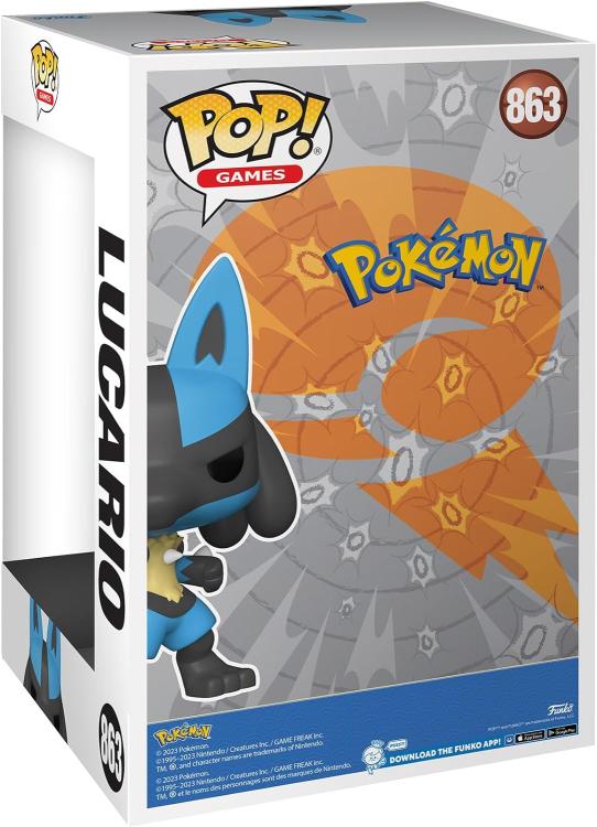 Funko Pop! Games Pokémon - Lucario (863) 25 cm Collectible Vinyl Figure