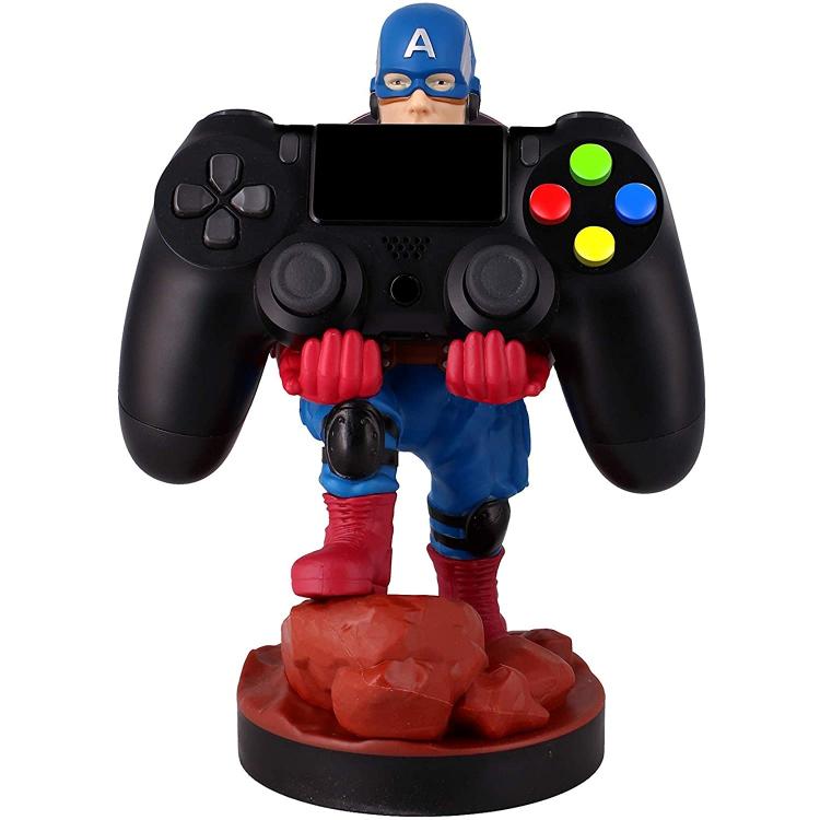 Cable Guys - Marvel (Captain America) Smartphone and Gaming Controller Holder Figure