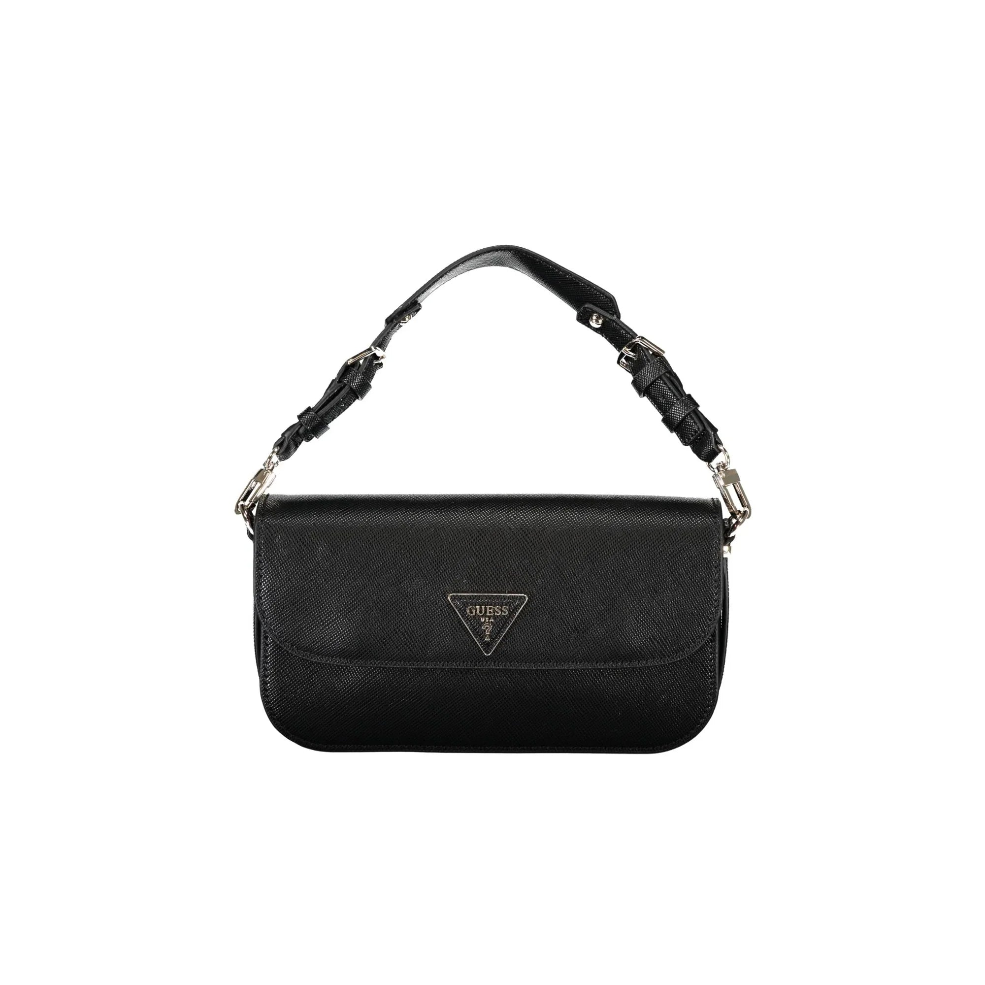 GUESS JEANS Women's BRYNLEE Black Bag with Adjustable Shoulder Strap