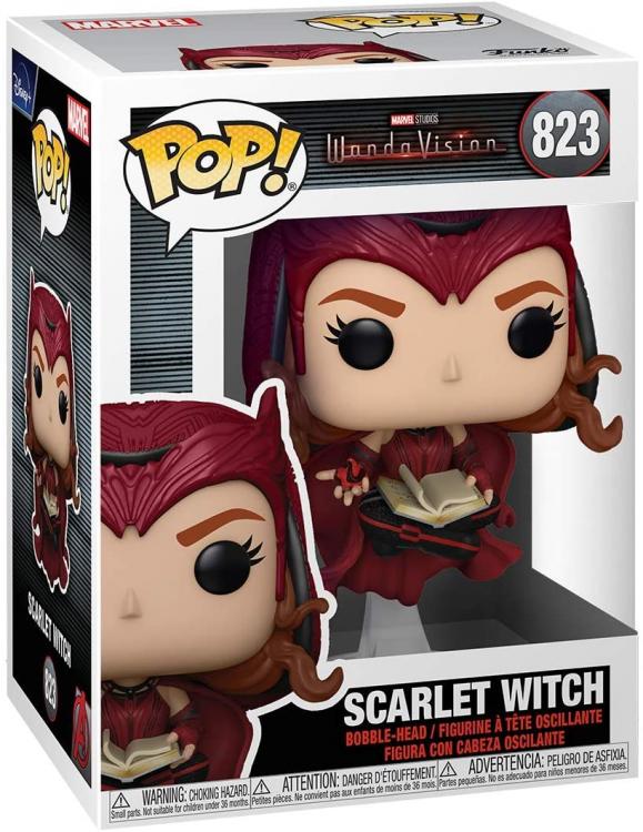 Funko Pop! Marvel - WandaVision (823) Scarlet Witch - Vinyl Bobble Figure 9cm