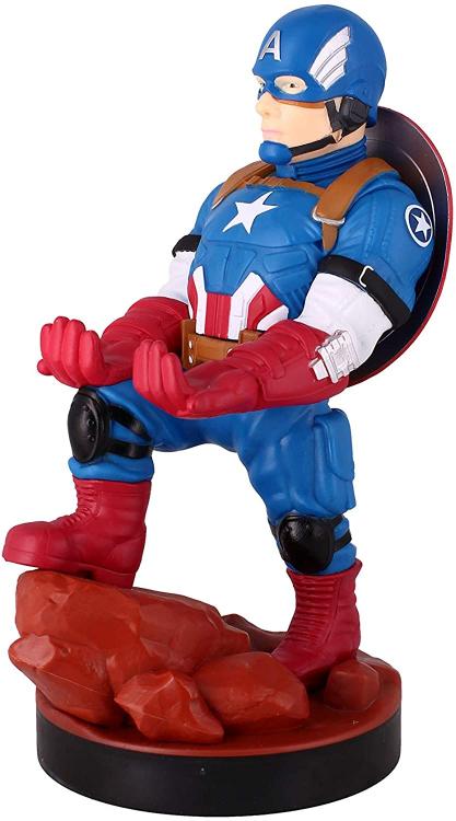 Cable Guys - Marvel (Captain America) Smartphone and Gaming Controller Holder Figure