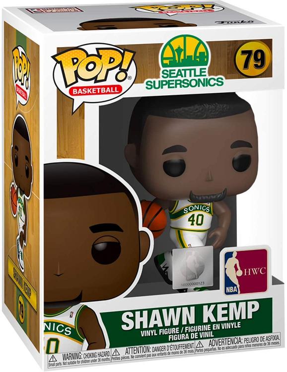 Funko Pop! Basketball NBA Legends: Shawn Kemp (79) Sonics Home Vinyl Figure