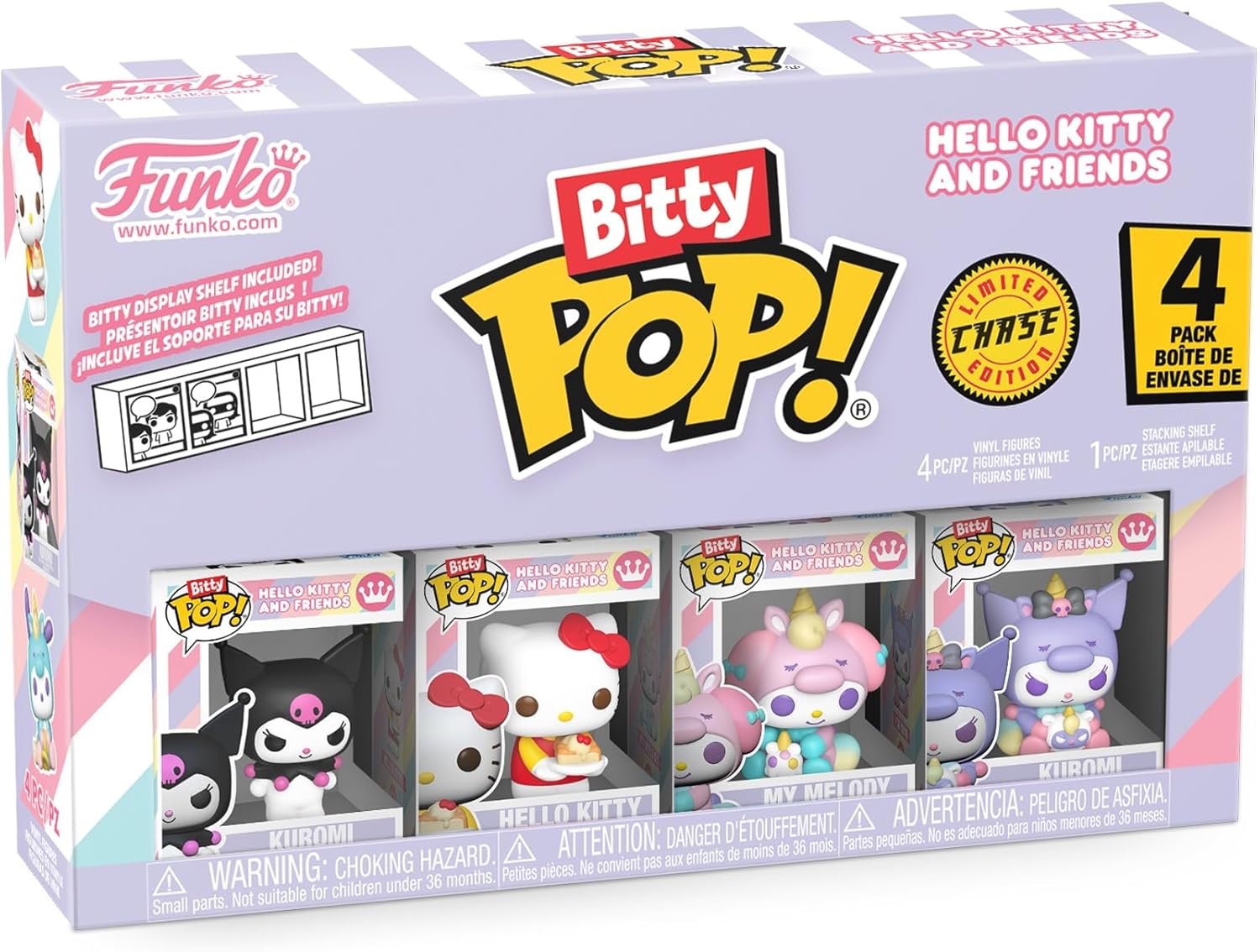 Funko Bitty Pop! Hello Kitty And Friends 4 Pack Kuromi Limited Chase
