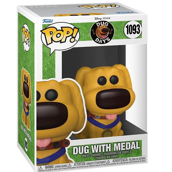 Funko Pop Disney Pixar - Dug Day 1093 Dug With Medal Vinyl Action Figure Statua