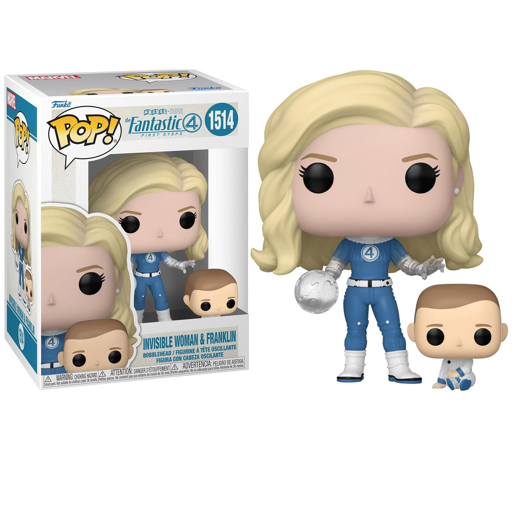 Funko Pop! Marvel Studios Fantastic Four - (1514) Invisible Woman & Franklin 9cm Figure