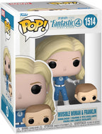 Funko Pop! Marvel Studios Fantastic Four - (1514) Invisible Woman & Franklin 9cm Figure
