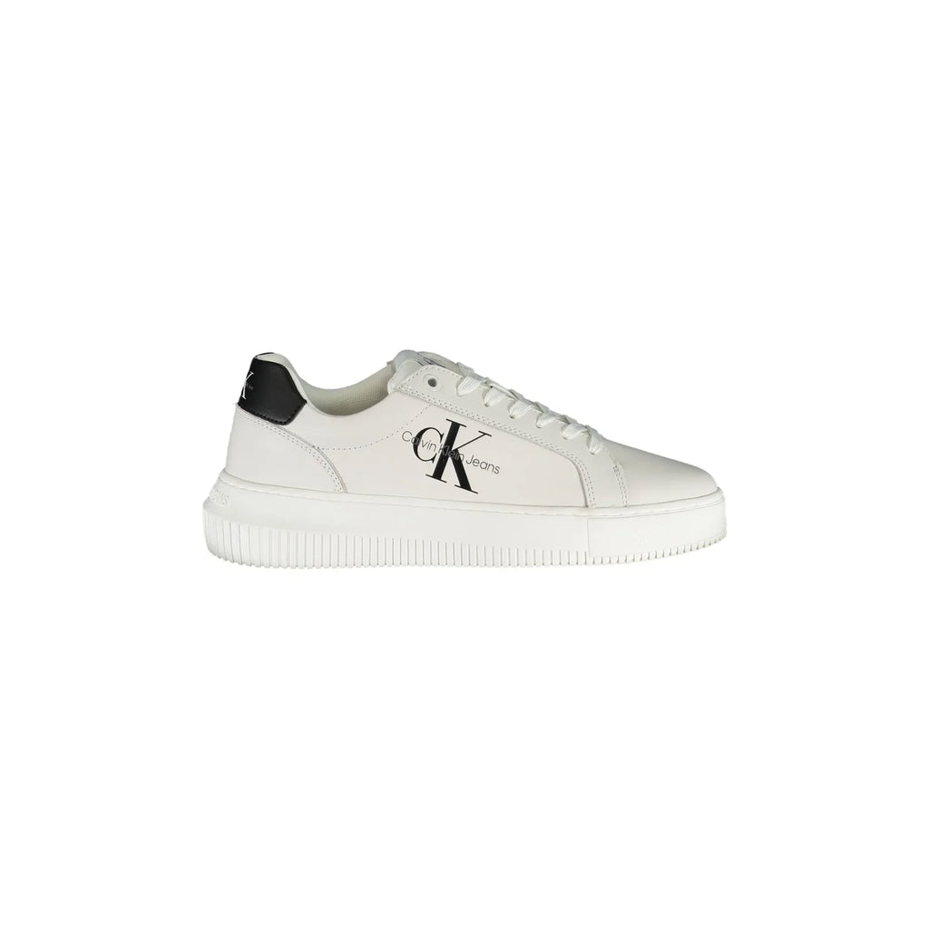 CALVIN KLEIN Calzatura Sportiva Donna Bianca con Dettagli a Contrasto