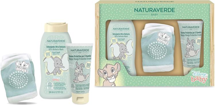 Naturaverde Disney Baby Box Set with Cleanser 200ml, Cream 100ml & Kneepad