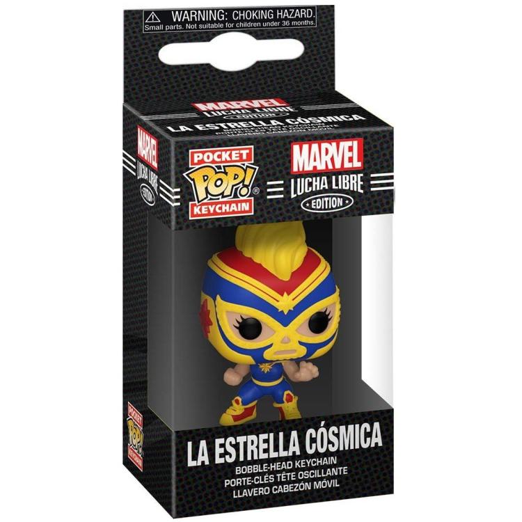 Funko Key! Rocket - Marvel Lucha Libre Edition - La Estrella Cosmica Figure 4Cm