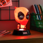 Paladone Icons Lampada Da Tavolo 3D Marvel 007 Deadpool Light Luce Notturna 11Cm