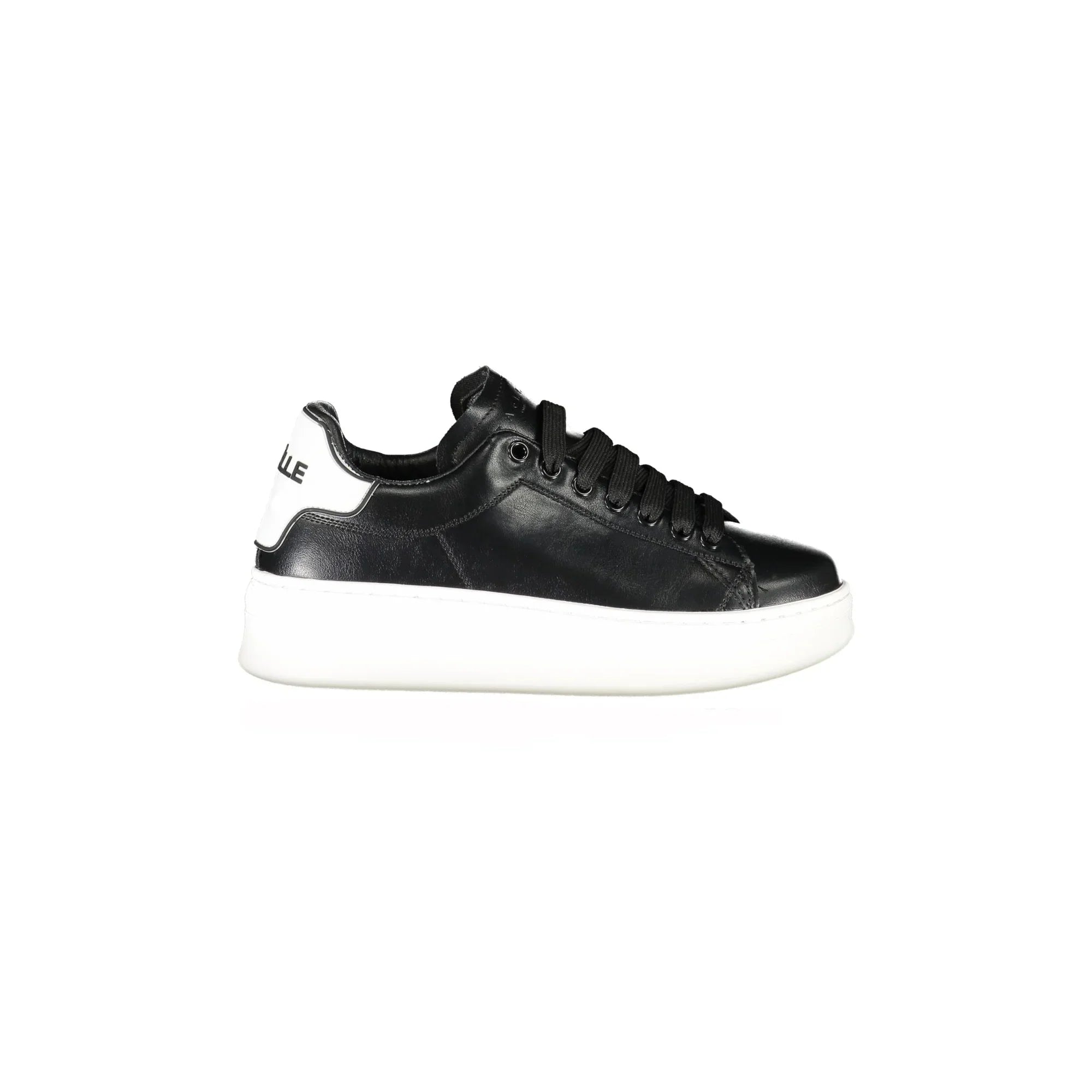 GAELLE PARIS Women's Black Sneakers with Contrast Details