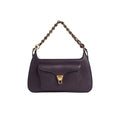 COCCINELLE Women's Purple Shoulder Bag, Made of Genuine Leather, Beat Generation