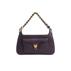 COCCINELLE Women's Purple Shoulder Bag, Made of Genuine Leather, Beat Generation