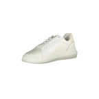 CALVIN KLEIN Scarpe Sneakers Uomo Bianche con Dettagli a Contrasto