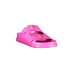 BLAUER Women's Pink Sandals with Adjustable Double Buckle