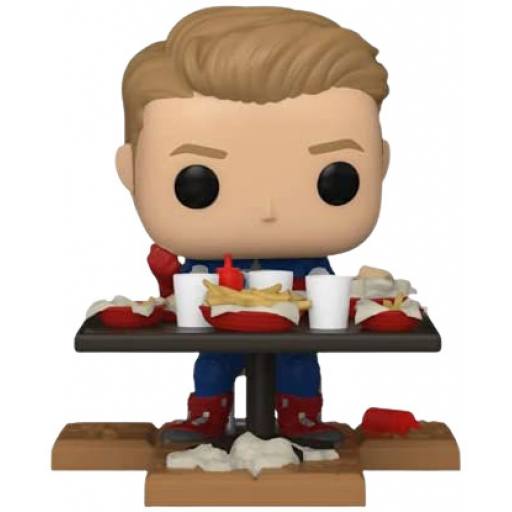 Funko Pop! Marvel Avengers Deluxe (758) Victory Shawarma Captain America Special