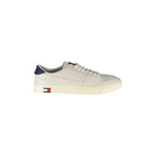 CALVIN KLEIN Scarpe Sneakers Uomo Bianche con Dettagli a Contrasto e Logo