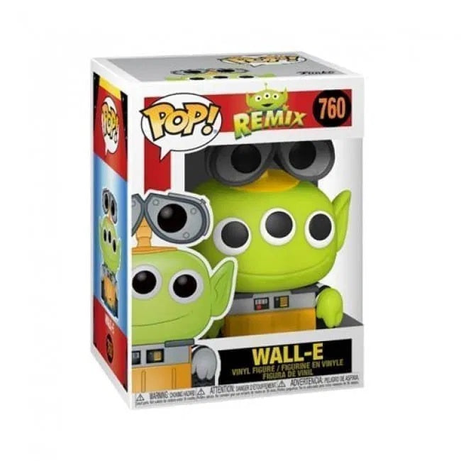 Funko Pop! Pixar Disney Remix (760) Alien As Wall-E Figure 9Cm Collectible Statue
