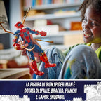 Lego Marvel Pergonaggio Costruibile Di Iron Spider-Man 76298 Action Figure 303Pz