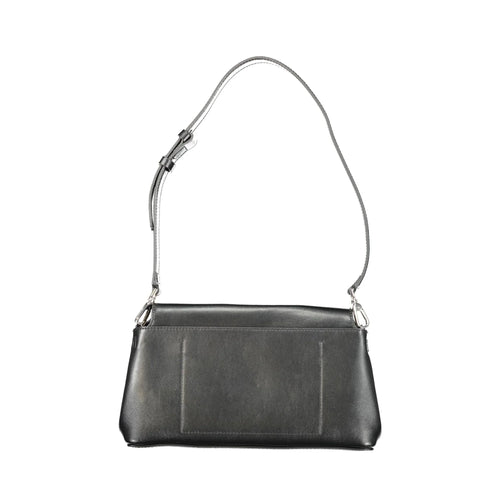 CALVIN KLEIN Women's Black Shoulder Bag with Snap Closure