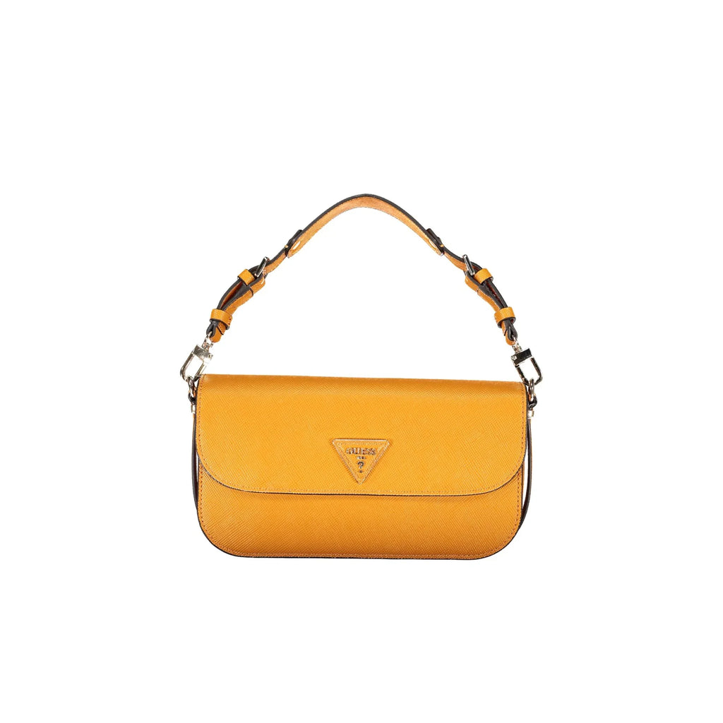 GUESS JEANS Women's Brynlee Yellow Bag with Adjustable Shoulder Strap