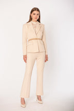 Elegant belted blazer for any occasion