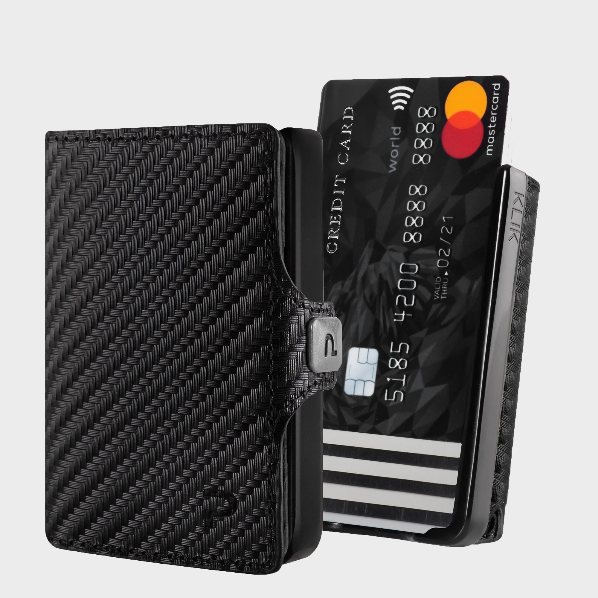 KLIK Minimal SLIM without coin pocket Carbon