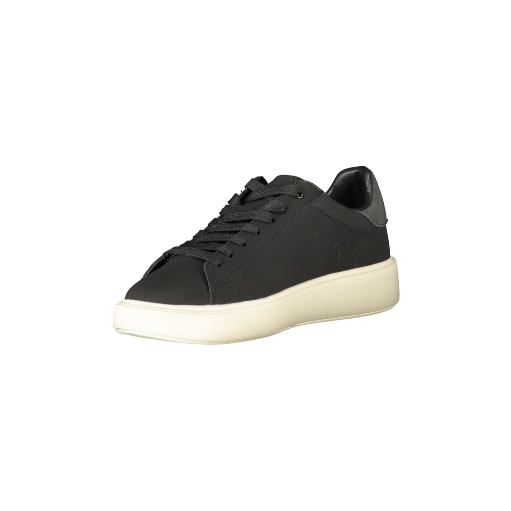 BLAUER Sneakers Uomo Nere con Lacci e Dettagli a Contrasto