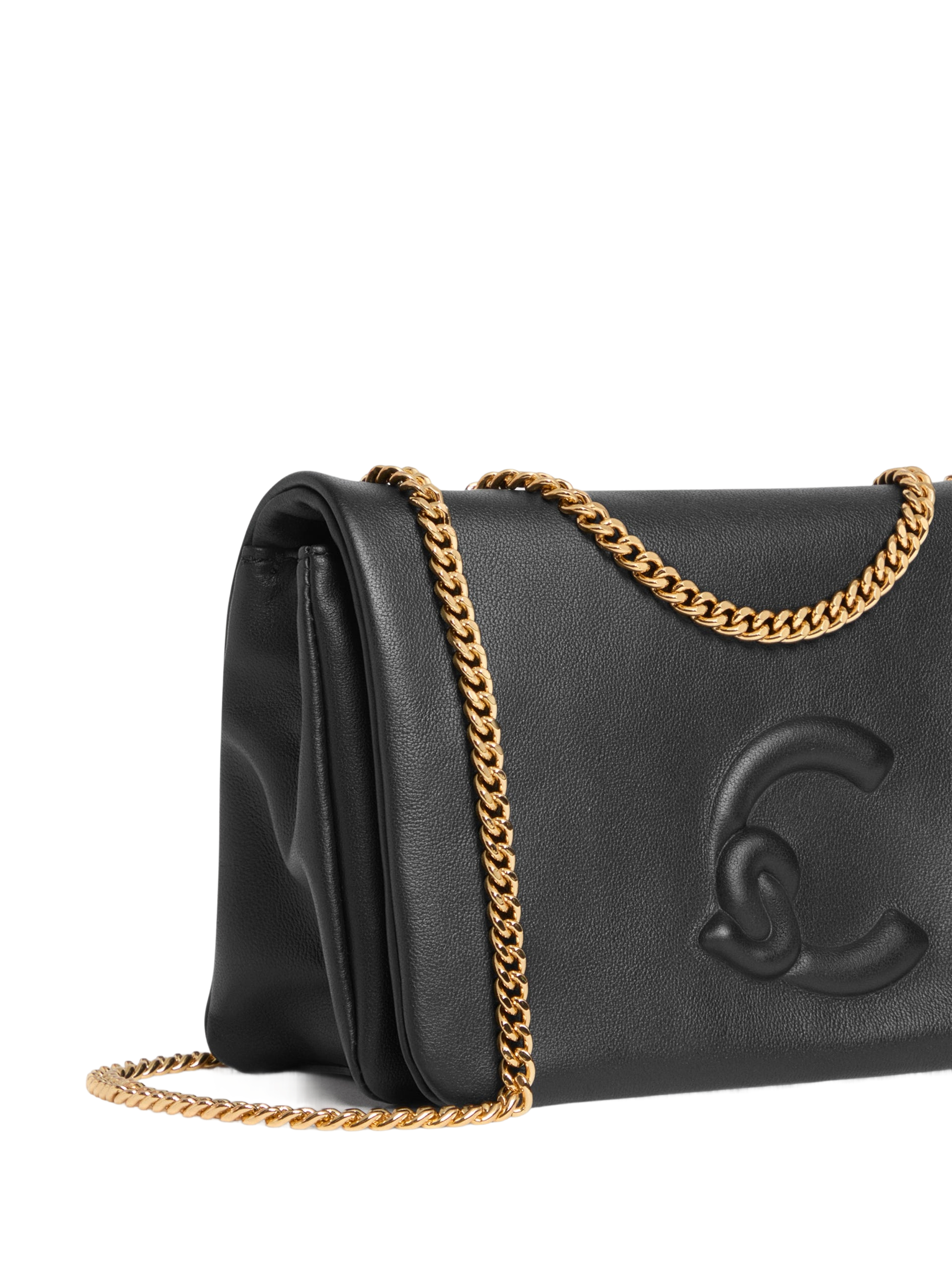COCCINELLE Women's Black Shoulder Bag, Genuine Leather, Dulse