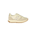 BLAUER Women's Beige Sneakers with Laces and Gold Details