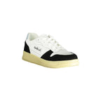 GAELLE PARIS Scarpe Sneakers Uomo Bianche con Dettagli a Contrasto e Logo