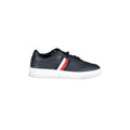 TOMMY HILFIGER Scarpe Sneakers Uomo Blu con Dettagli a Contrasto e Ricamo