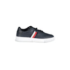 TOMMY HILFIGER Scarpe Sneakers Uomo Blu con Dettagli a Contrasto e Ricamo