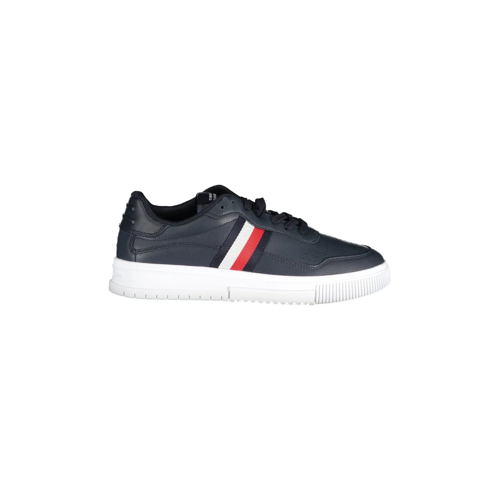 TOMMY HILFIGER Men's Blue Sneakers with Contrast Details and Embroidery