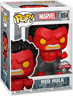 Funko Pop Marvel - (854) Red Hulk - Vinyl Figure Special Edition Figurine 9Cm