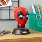 Paladone Icons Lampada Da Tavolo 3D Marvel 007 Deadpool Light Luce Notturna 11Cm