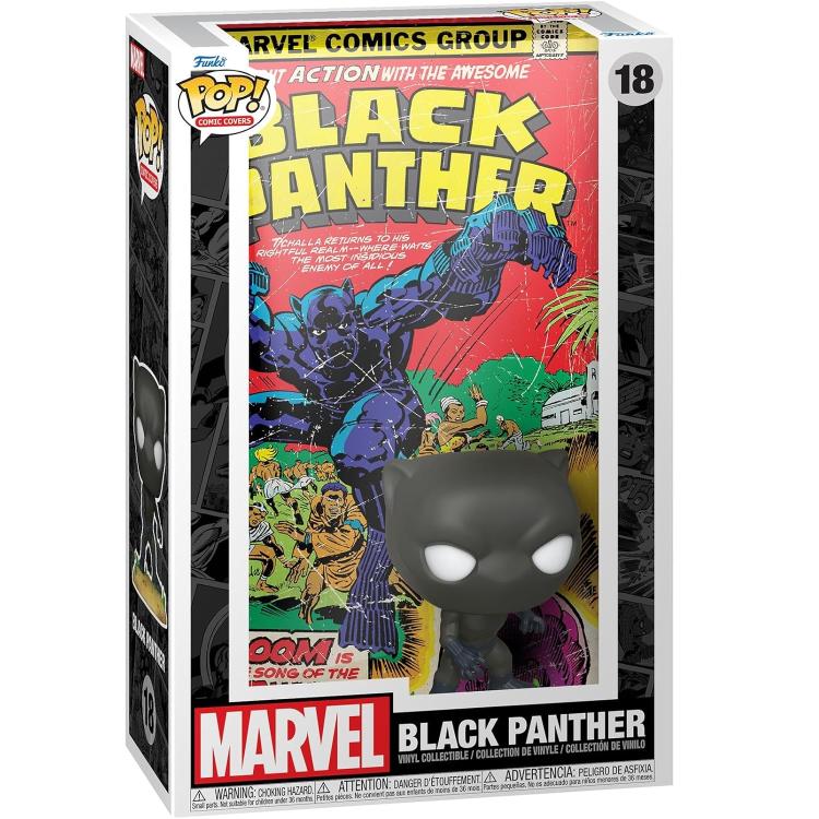 Funko Pop! Comic Cover - Marvel (18) Black Panther Vinyl Figure 9cm Figurine