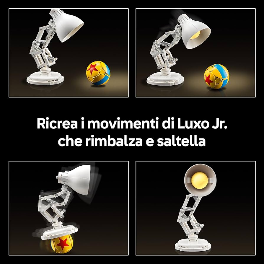 Lego Ideas Disney Pixar Luxo Jr. 21357 Set With PIXAR Lamp