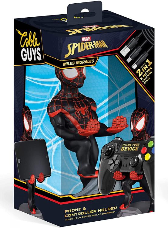 Cable Guys (Spiderman Miles Morales) Marvel Smartphone Controller Holder Figure