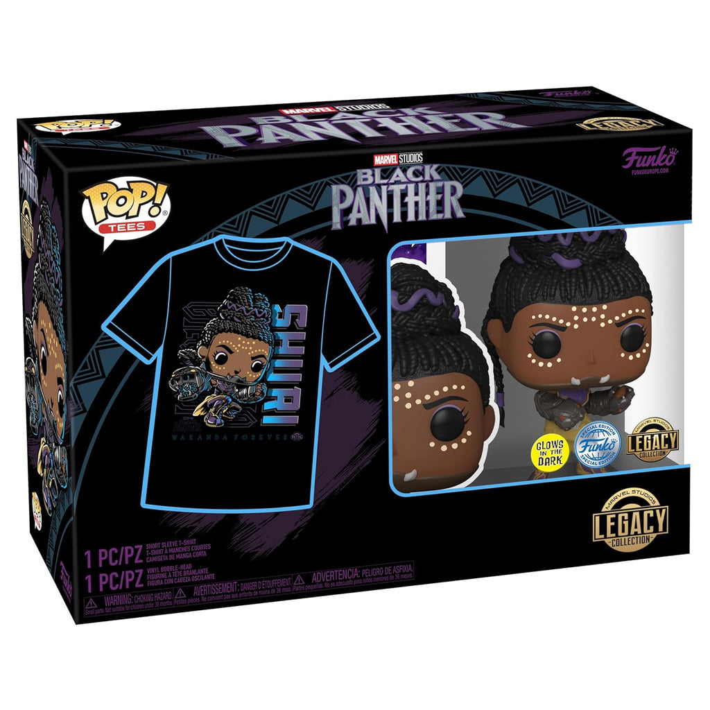 Funko Pop! & Tee: Marvel - Black Panther Shuri - Large (L) - T-Shirt - Collectible Vinyl Figure