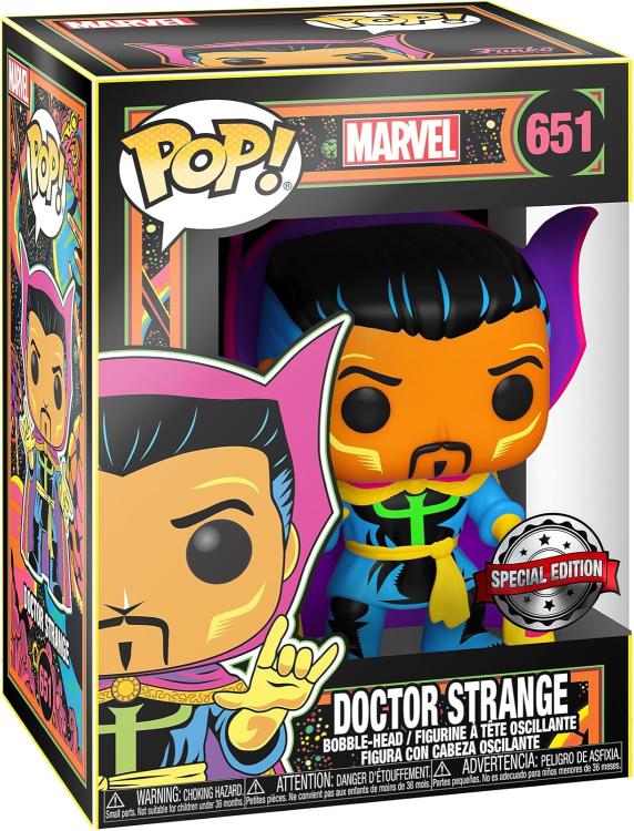 Funko Pop! Marvel Studios Blacklight (651) Doctor Strange Vinyl Figure