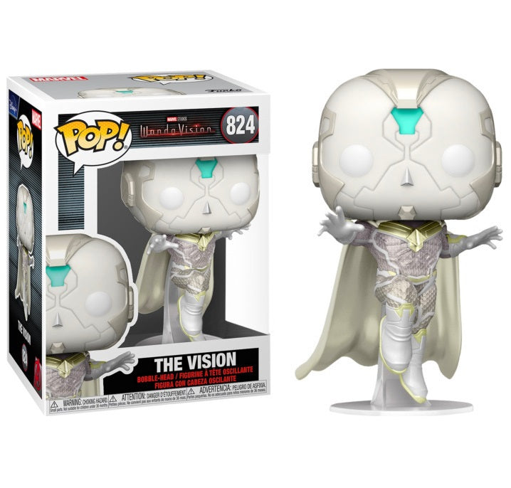 Funko Pop Marvel Wandavision 824 The Vision Vinyl Figure Scarlet Witch Vision