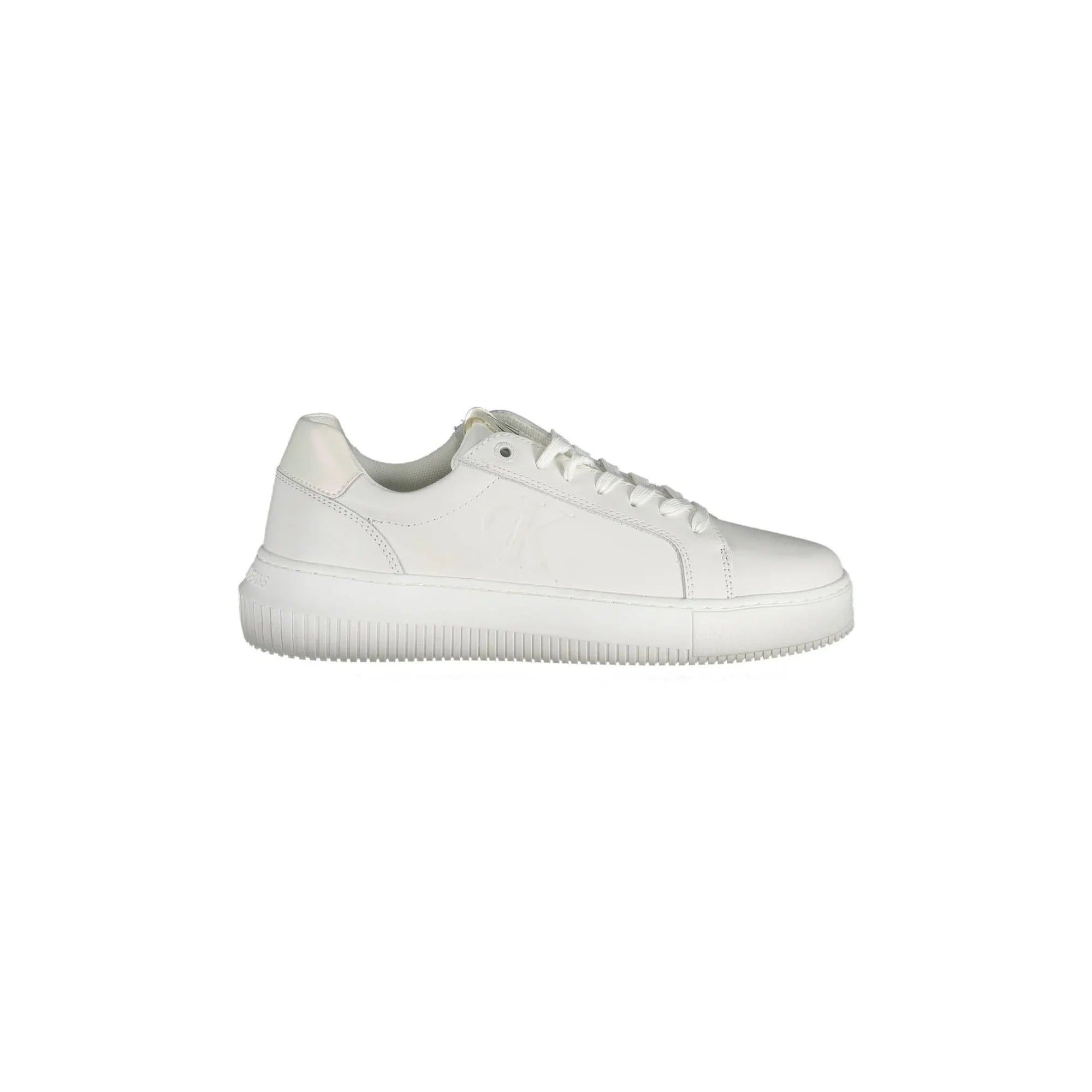 CALVIN KLEIN Women's White Sneakers with Logo Details