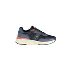 BLAUER Scarpe Sneakers Uomo Blu con Dettagli a Contrasto