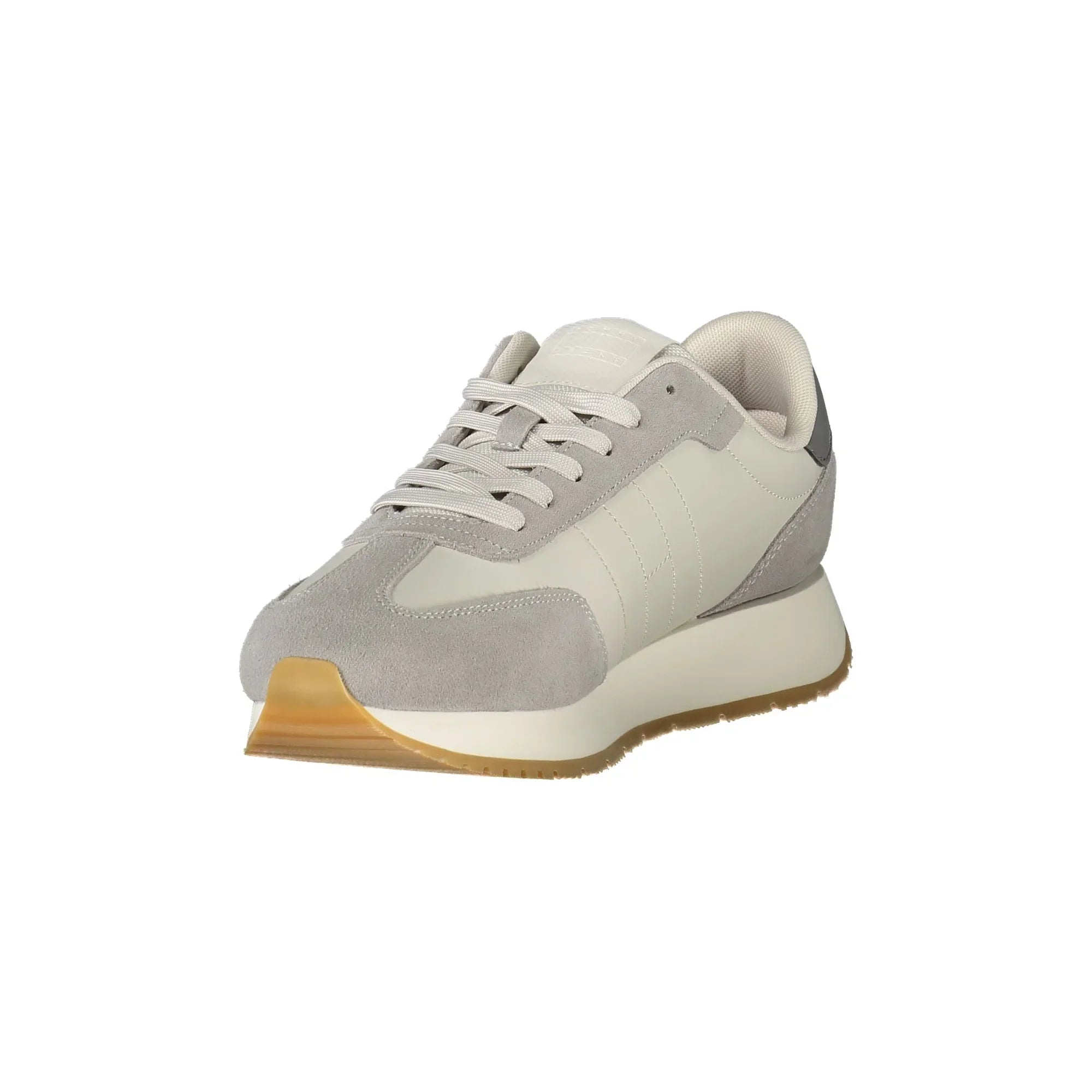 TOMMY HILFIGER Men's Grey Sneakers with Contrast Details