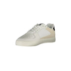 CALVIN KLEIN Scarpe Sneakers Uomo Bianche con Dettagli a Contrasto